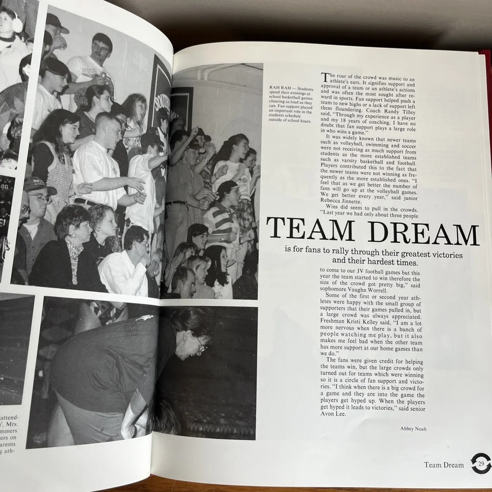 Vintage Yearbook 1995 Southern Wayne High School North Carolina Dudley Mt. Olive